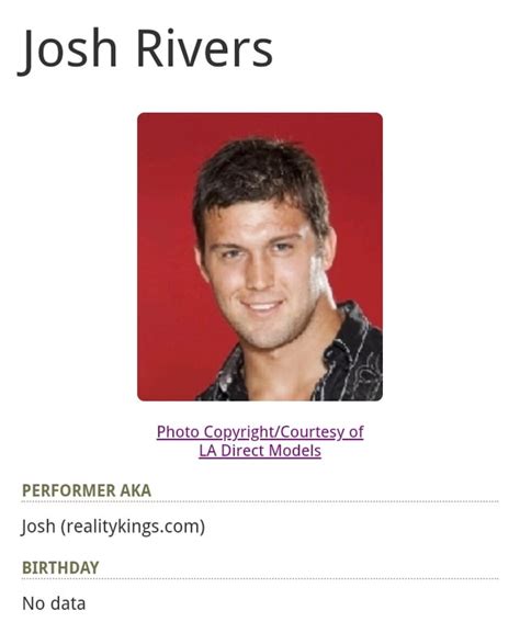 Josh Rivers Brazzers Profile .